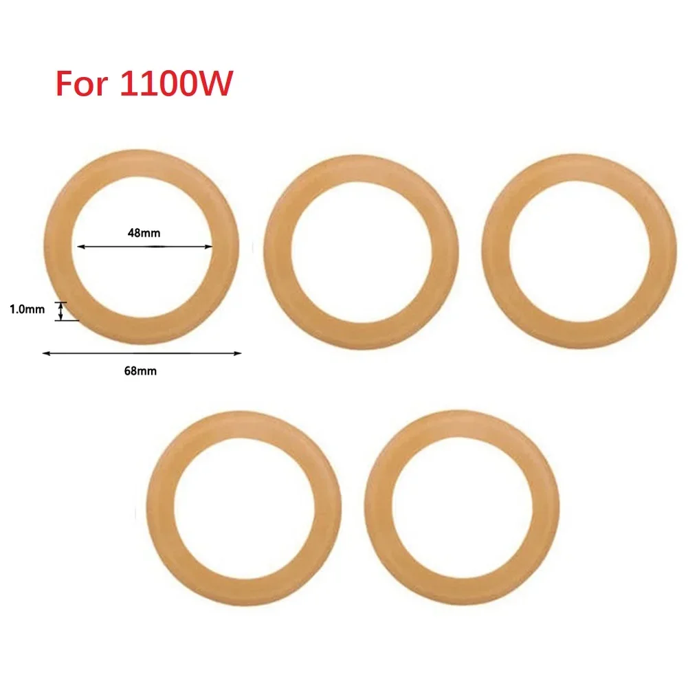 Pompe à segments de piston de compresseur d'air, segments de piston, caoutchouc, sans huile, silencieux, outils pneumatiques, 550W, 1100W, 1500W, 5 pièces