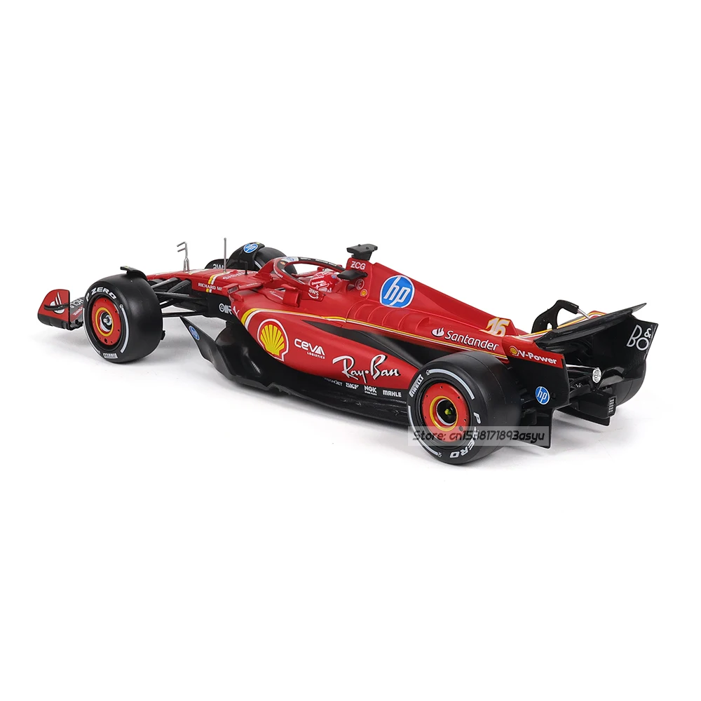 Bburago 1:24 Serie F1 2024 Varios Estilos Ferrari SF24 # Modelo de coche de aleación Leclerc 16, serie de juguetes de colección