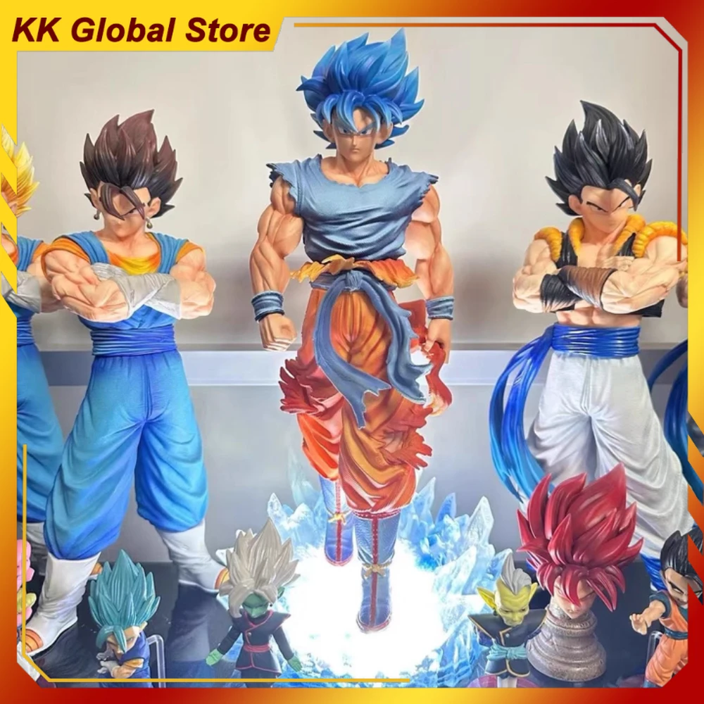 

32 см Jt Dragon Ball Son Goku аниме фигурка двуглавая замена Super Saiyan God периферийная модель настольный подарок на день рождения игрушки