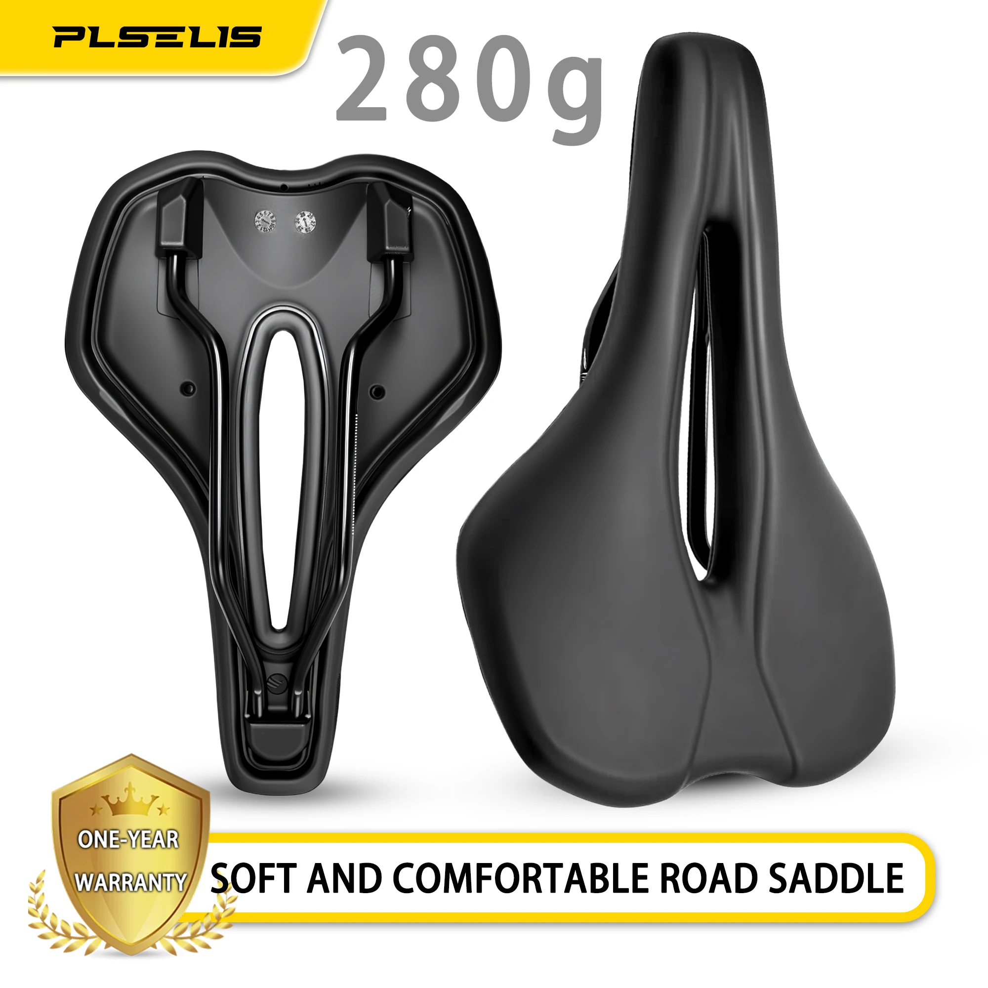 Plselis Rennrad-Rennsattelkissen, weich, bequem, 280 g, leichte Fahrradsitzteile