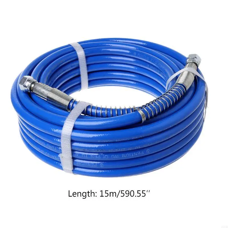 A2UD 15m Airless Paint Spray Hose Tube Pipe 3000PSI Sprayer Fiber For Sprayer Gun New