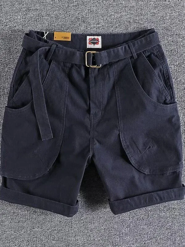 

Recommended Guangzhou High Quali Summer New Men's Workwear orts Thin Loose Casual Five-Quarter Trendy Straight Leg Pants