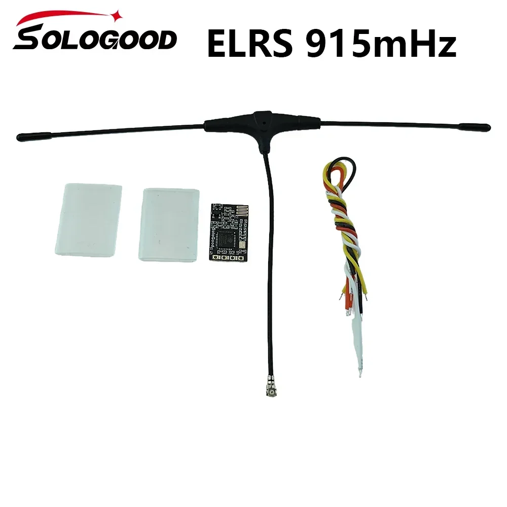 SoloGood ELRS 915mhz Receiver ExpressLRS With T type Antenn Best Performance in Speeds Latency Range for RC Racing Drone