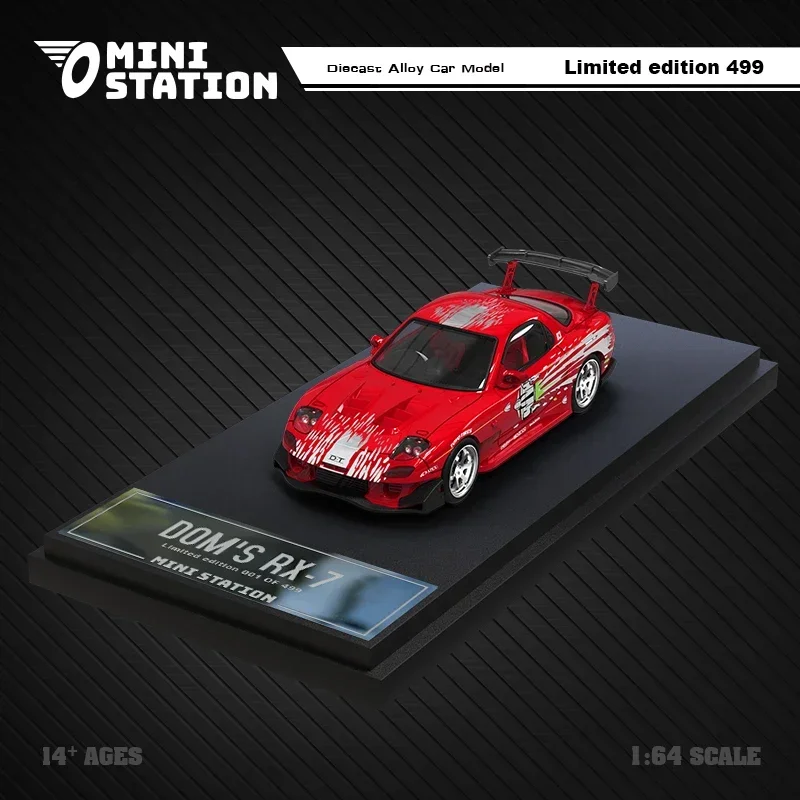 Mini Station 1:64 Dom\'s RX-7 Fast & Furious RWB 964 2077 Diecast Model Car