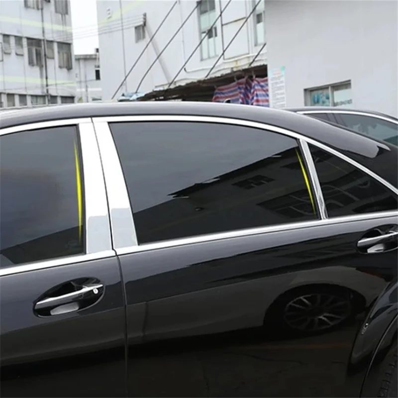 WELKINRY For Mercedes Benz S Class W222 6th Generation 2014-2020 Car Body Door Window Central Middle B C Column Pillar Post Trim