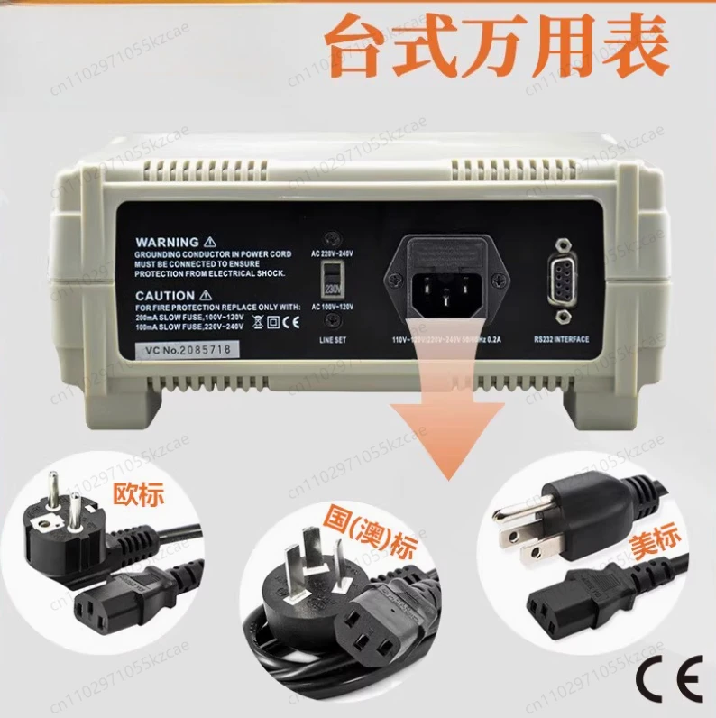Dual Display Desktop Multimeter VC8145, 80000 Count Computer Interface for 110V-220V Testing