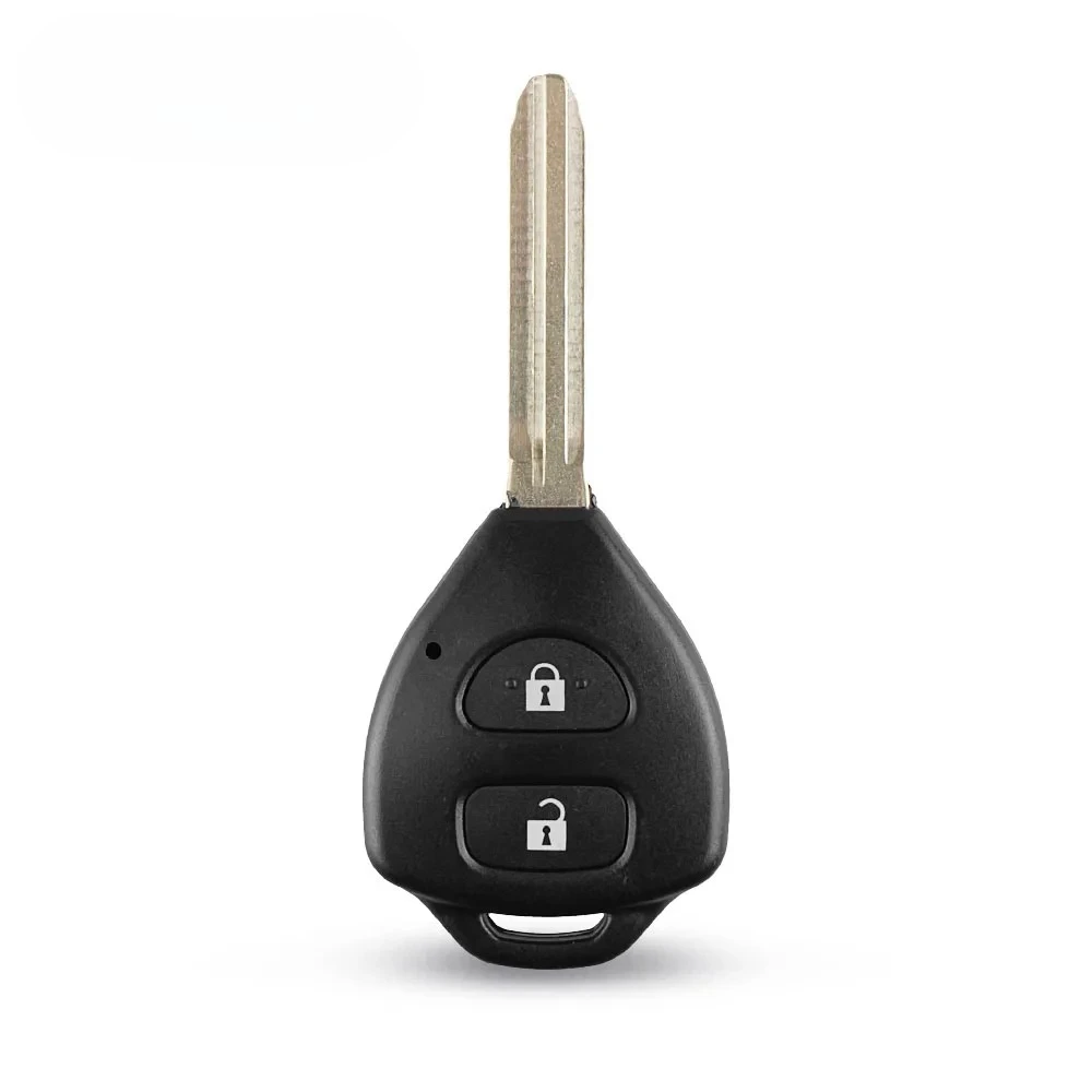 

2-кнопочный необрезанный сменный пластиковый дистанционный автомобильный ключ, брелок Cae, пустые ключи для Toyota Corolla Toy43 Blade