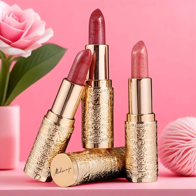 라이트 립스틱 뉴리싱 모이스춰라이징 크림 방수 립스틱, 방수, 오래 지속되는 샤이니 립 글로스, 끈적임 없는 포뮬러, 모든 피부 타입에 적합, 적용 용이