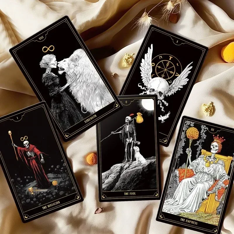 

Original Starry Sky Witt Astrologer Rider High Quality Skull Tarot 78 Cards Decks Divination Oracle Spanish Russian Collectible