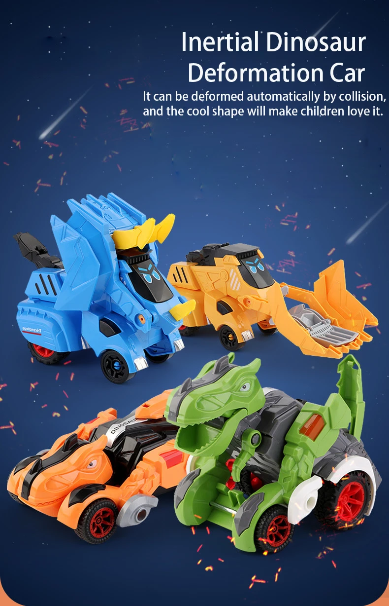 

2 In 1 Monster Truck Transformation Car Toy Children Dinosaur Car Toy Transformation Toys for Boy Deformation Figures Robot Toys