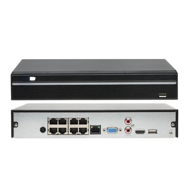 DAHU 4K 8MP HD H.265 1U 8 Channel NVR 8 Ports POE Plug and Play Smart Network Video RecorderLocal stock