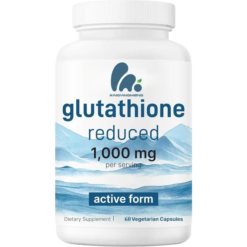 

Glutathione 1000mg Active Antioxidant Liver And Immune Support Supplement -60 Vegetarian Capsules