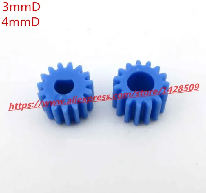 5pcs/pack 15 tooth 0.5 module 3/4mm Shaft Gear DIY Micro DC Motor Gears