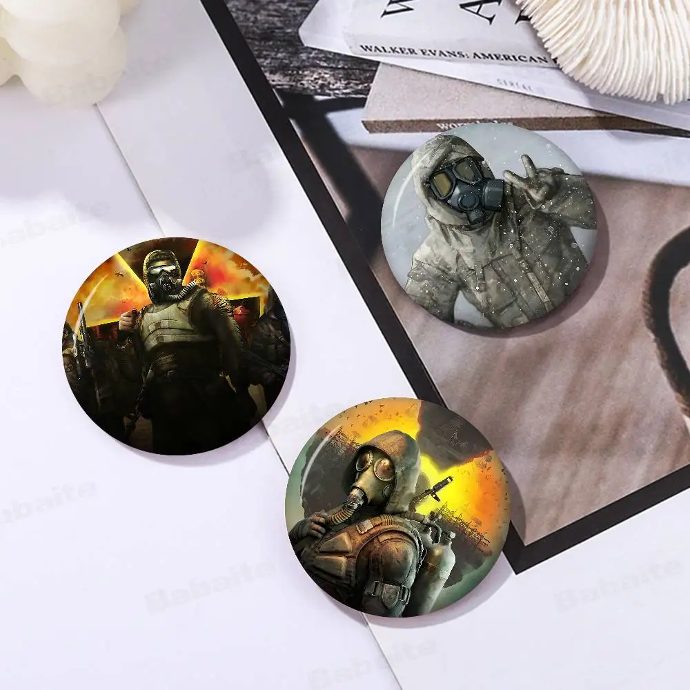 Horror Game S-Stalker Tinplate Soft Button Pin Brooch Metal Badge Custom Jewelry Accessories Hat Bag Lapel