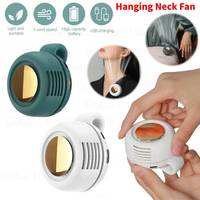Portable USB Hanging Neck Fan Mute Mini Clip Hanging Waist Electric Fan 900mah Leafless Fan 3 Speeds for Outdoor Camping Fishing