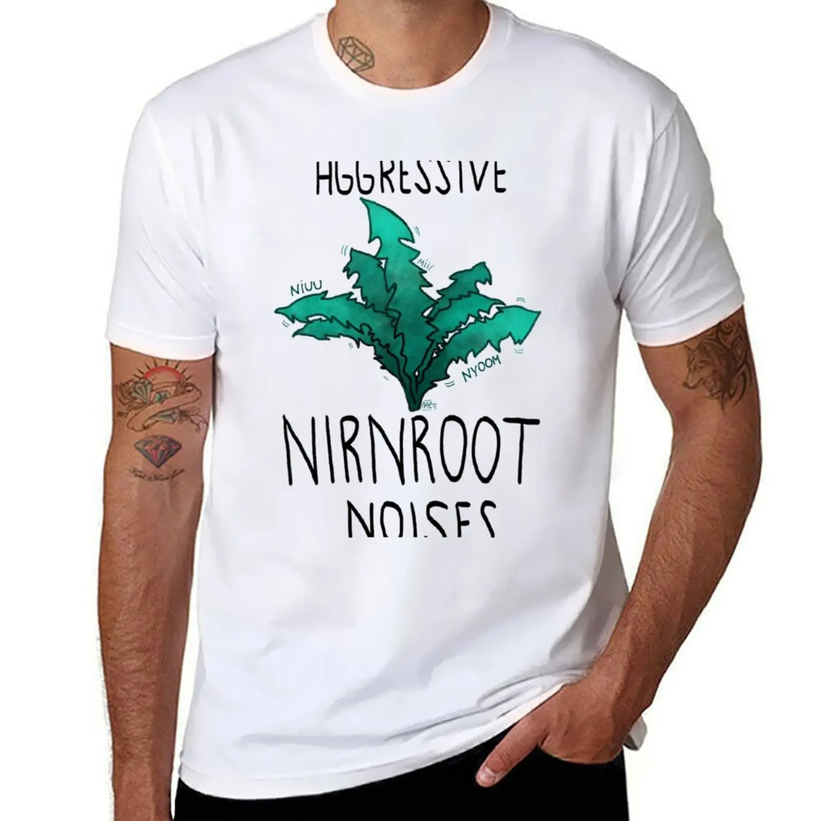 Aggressive nirnroot noises T-Shirt cotton graphic tees vintage clothes plus size clothes customizeds t shirts men