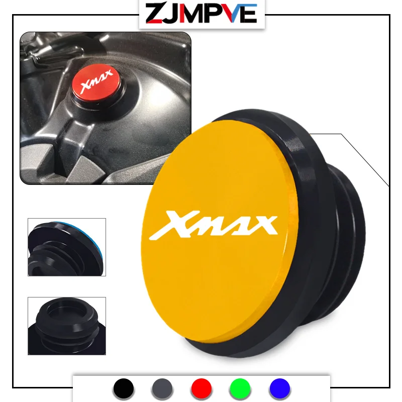 

X-MAX NEW Motorcycle CNC Aluminum Engine Oil Filler Cap Oil Cup Drain Plug Cover Screws For XMAX 400 XMAX400 xmax 2021-2024 2023