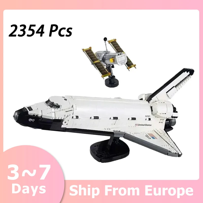 2354 pezzi creativi modello di aereo spaziale blocchi di costruzione Discovery Satellite decorazione della casa regali di compleanno per ragazzi compatibili 10283