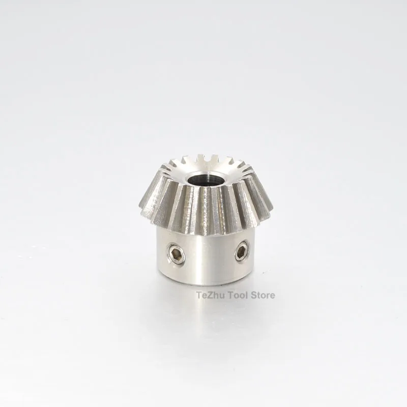 1PCS 90 Degree 1Mod Bevel Gear 20 Teeth 40 Teeth Speed Ratio 1:2 Meshing Angle Gear 304 Stainless Steel Round Bore & Keyway Bore