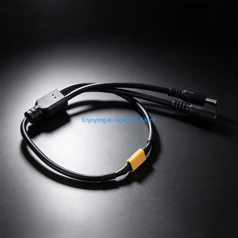 3 in 1 XT30 Split Charging Cable with 5.5x2.1mm Ends for Power Tasks Y4QF