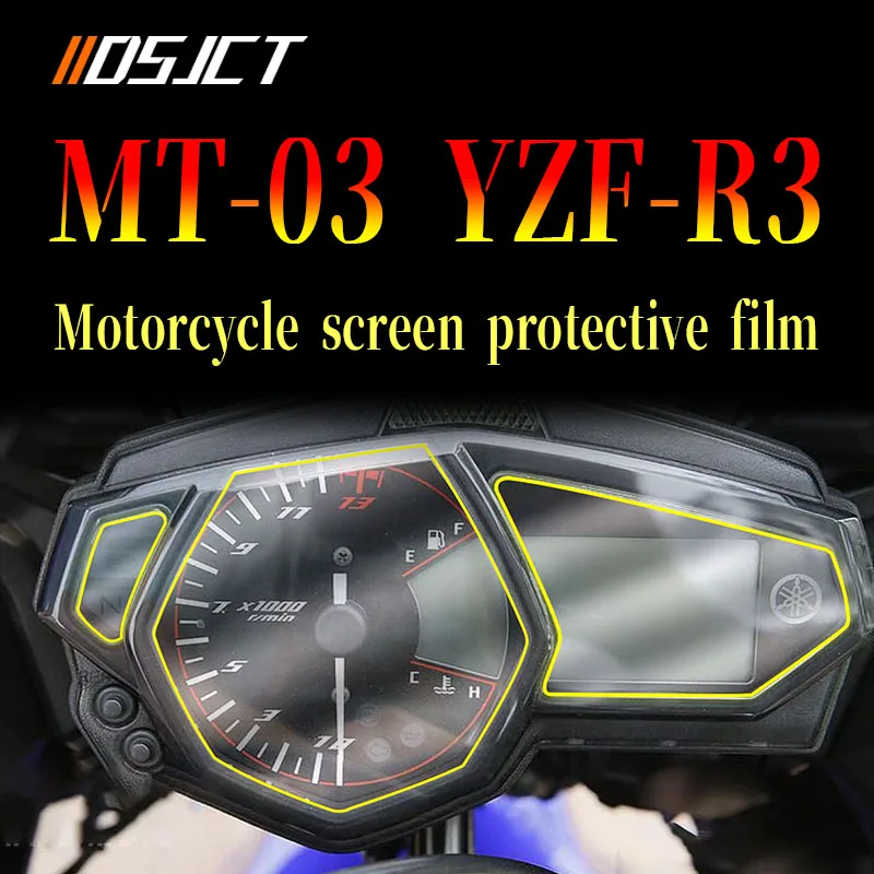 

For YAMAHA MT03 YZF R3 YZF-R3 MT-03 mt 03 YZFR3 Cluster Scratch Cluster Screen Protection Film Protector