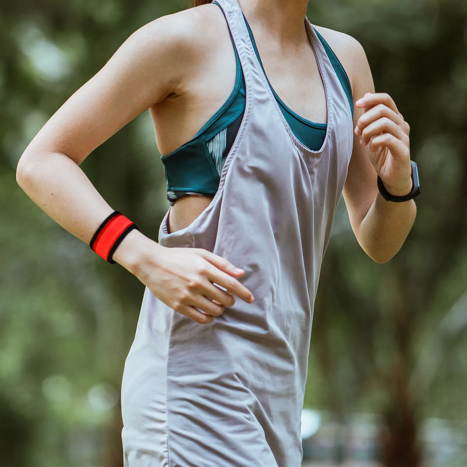 5 قطع متوهجة بات الذراع حزام الأساور سوار LED ليلة تشغيل الإضاءة شارة الأدوات في الهواء الطلق التخييم التنزه #2