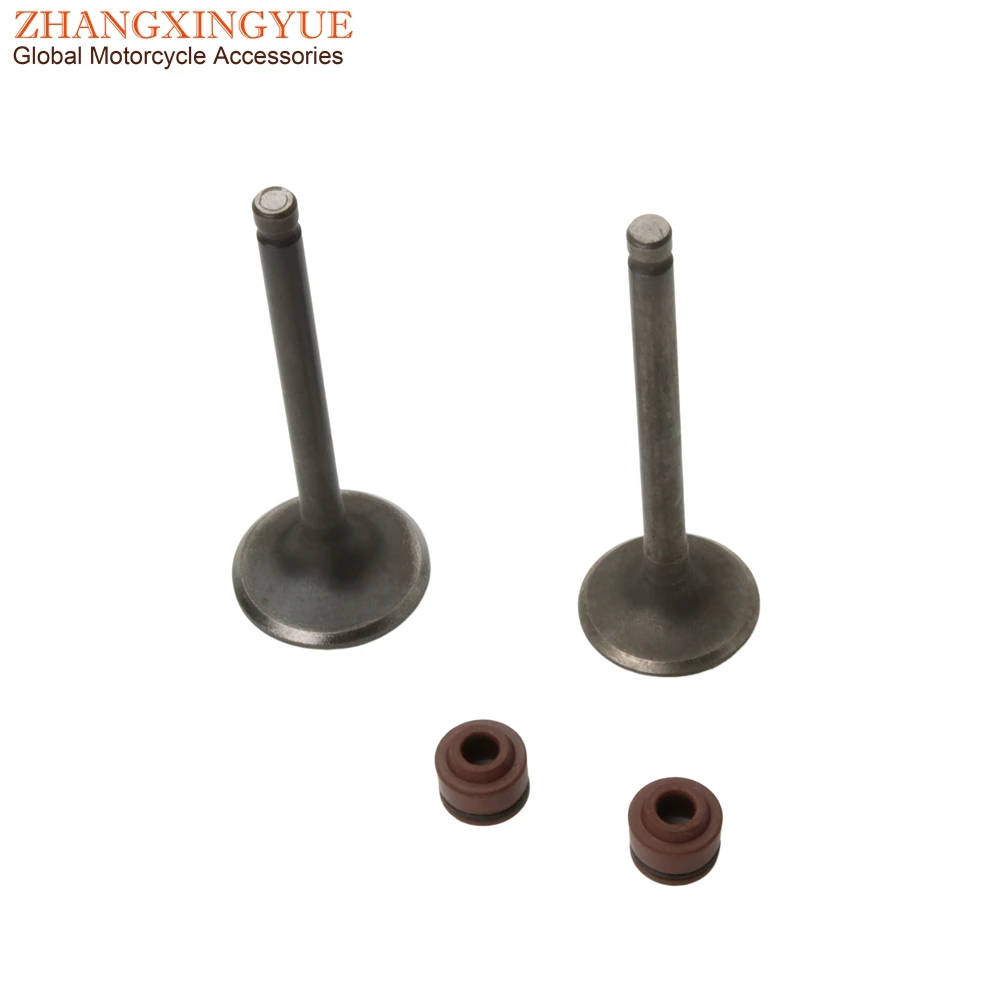 Scooter 2PC Intake And Exhaust Valves For SYM 125 Orbit Fiddle 1 Megalo Super Duke Symply Tonik 125cc 4-Stroke