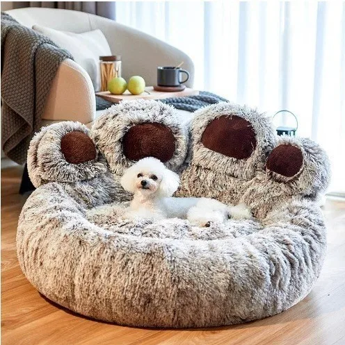 

Large Four Seasons Universal Warm Pet Kennel Solid Pattern Golden Corgi Fleece Lining Dogs Cloth Winter Bed for Comfortable