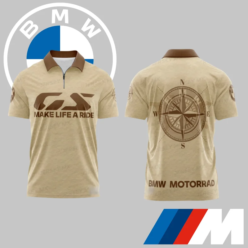 

2025 New BMW Classic Car Fans Men's Quick-drying POLO Shirt German Car Enthusiasts Gift Creative Short-sleeved Bimmer Top MOTO
