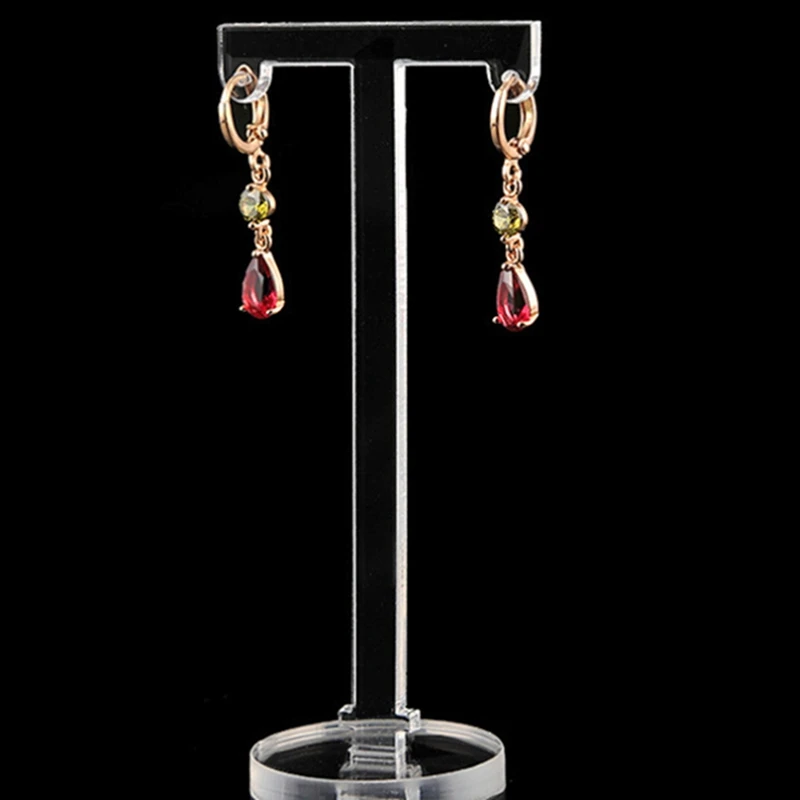 15Pcs Acrylic T Shape Earring Display Earring Holder Earring Stand Jewelry Organizer Earring Jewellery Showing image 2