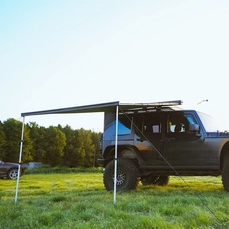 

Semi-automatic driving side tent, all-aluminum outdoor car side canopy side tent