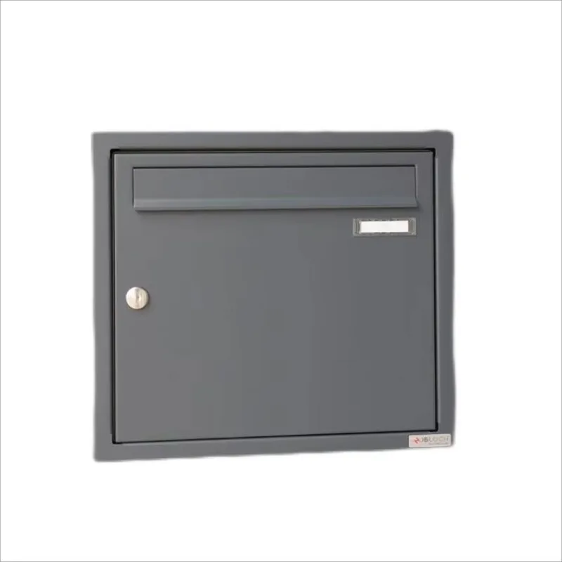 Stainless steel mailbox flush installation mailbox anthracite-gray built-in mailbox modern weatherproof rust-proof quality
