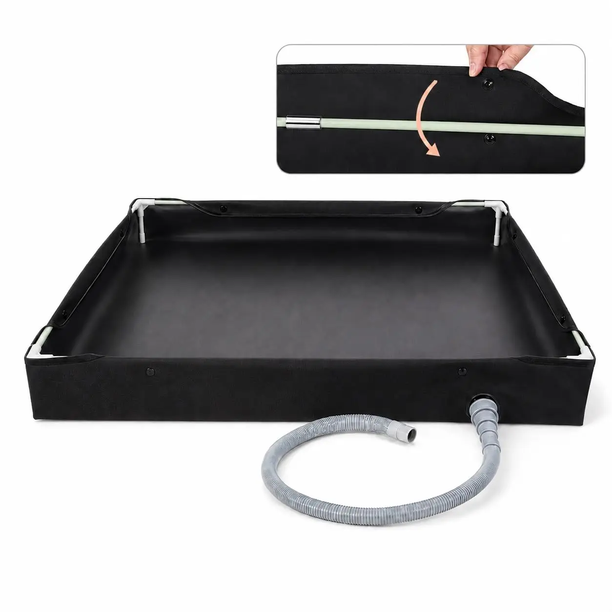 Portable Camping Mat Foldable Waterproof PVC Camping Pad 31.5x31.5 Inch Square Ground Mat for Camping Hiking Beach Picnic RV
