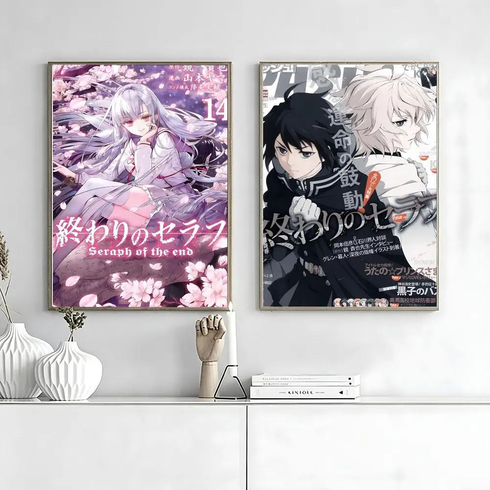 S-Seraph Of The E-End Painting Calligraphy Movie Posters And Prints Canvas Wall Art For Living Room Home Decor