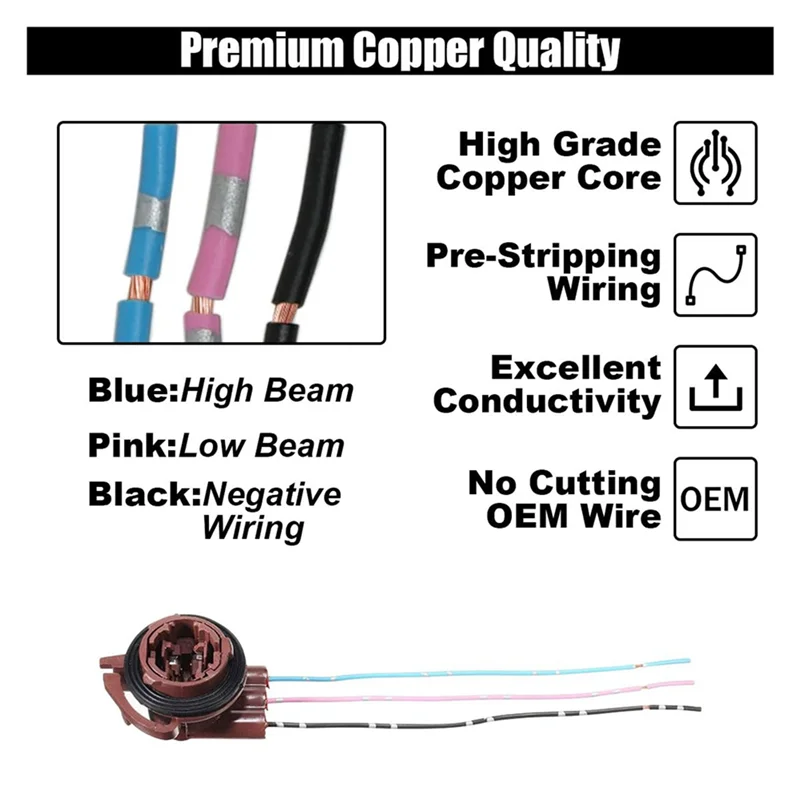 AB41-8PCS 3157 مآخذ تسخير سلكية مسبقًا، محولات مقبس لمبات LED للسيارة، موصلات توصيل مقبس ضفيرة لمبة #4