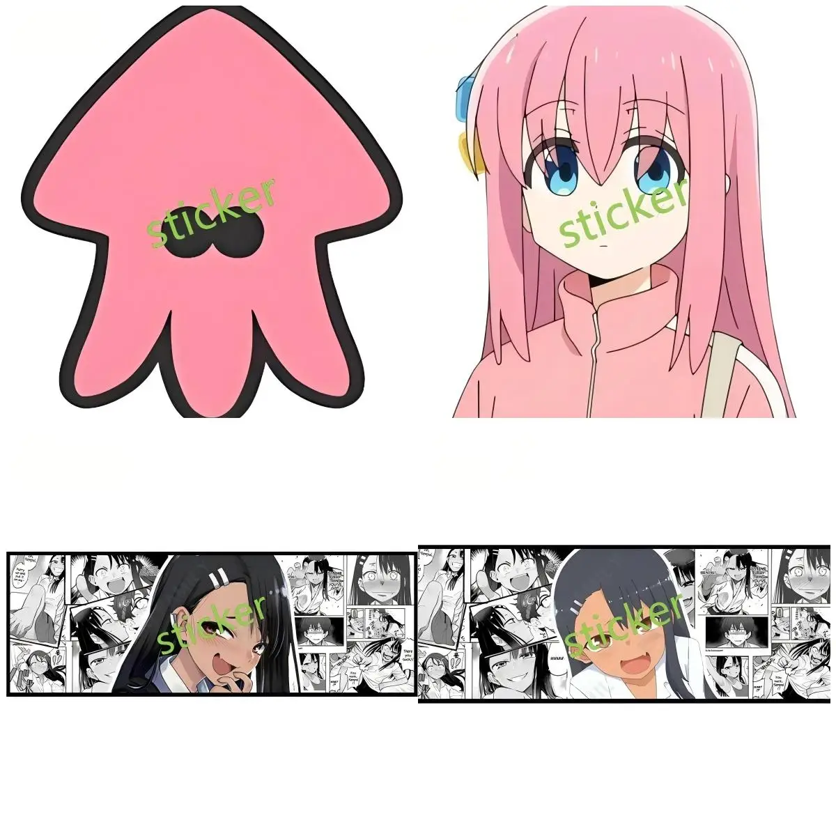 

Anime Car Sticker Occlusion Scratch Accessories Stickers Motorcycle Decal Funny Trunk Motorcycle Windshield Sticker Decor