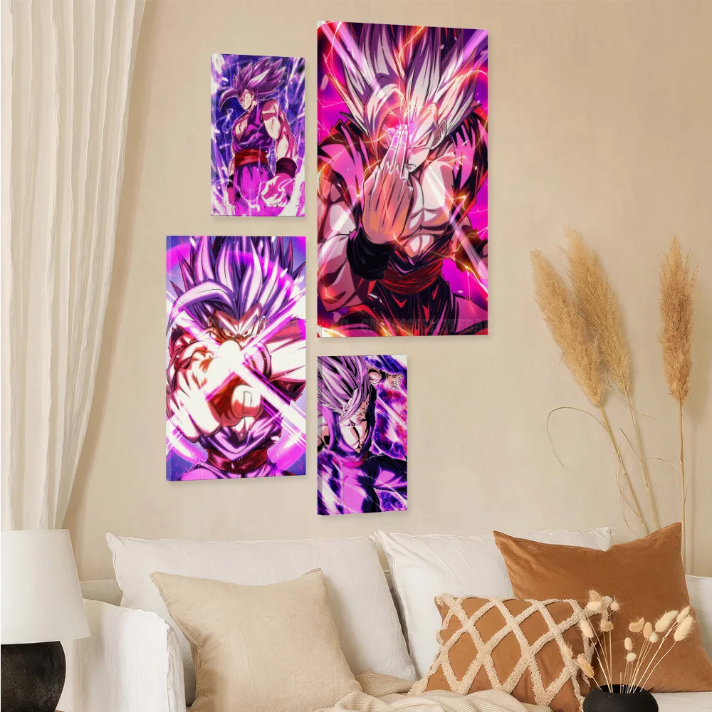 Japońskie anime Dragon Ball - obrazy na płótnie z ramą, plakaty, klasyczne malarstwo, dekoracje ścienne do salonu.