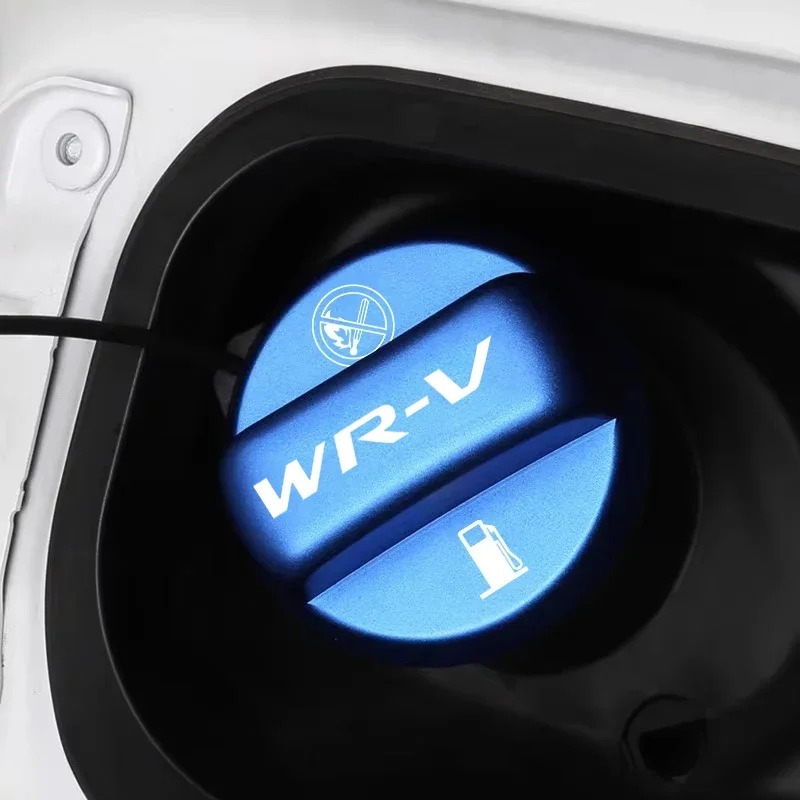 Aluminium Alloy Car Fuel Tank Cap For Honda WR-V WRV Emblem Auto Gas Oil Tank Filler Lid Dustproof Cover Decoration