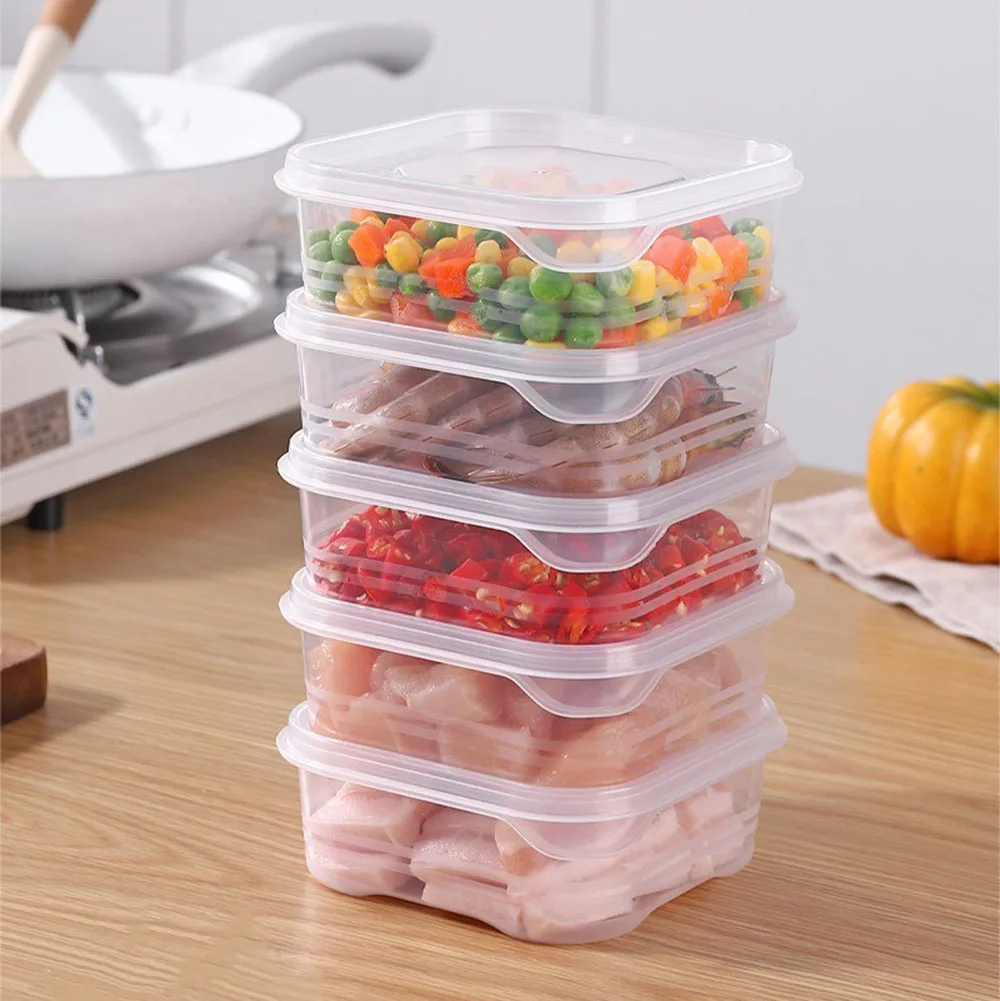 10pcs refrigerator frozen meat storage box, fresh-keeping box, food grade refrigerator special frozen meat packaging box