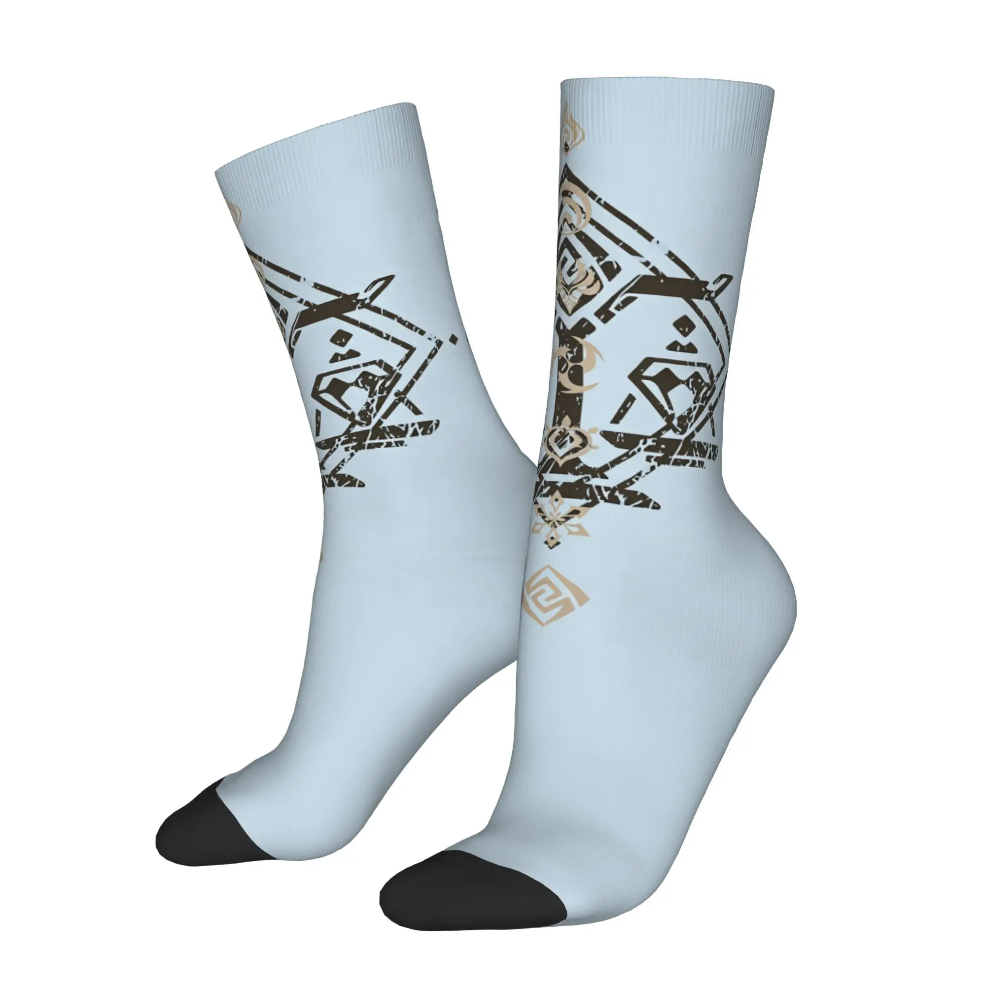 Genshin Impact All elements Unisex Winter Socks Warm Happy Socks Street Style Crazy Sock