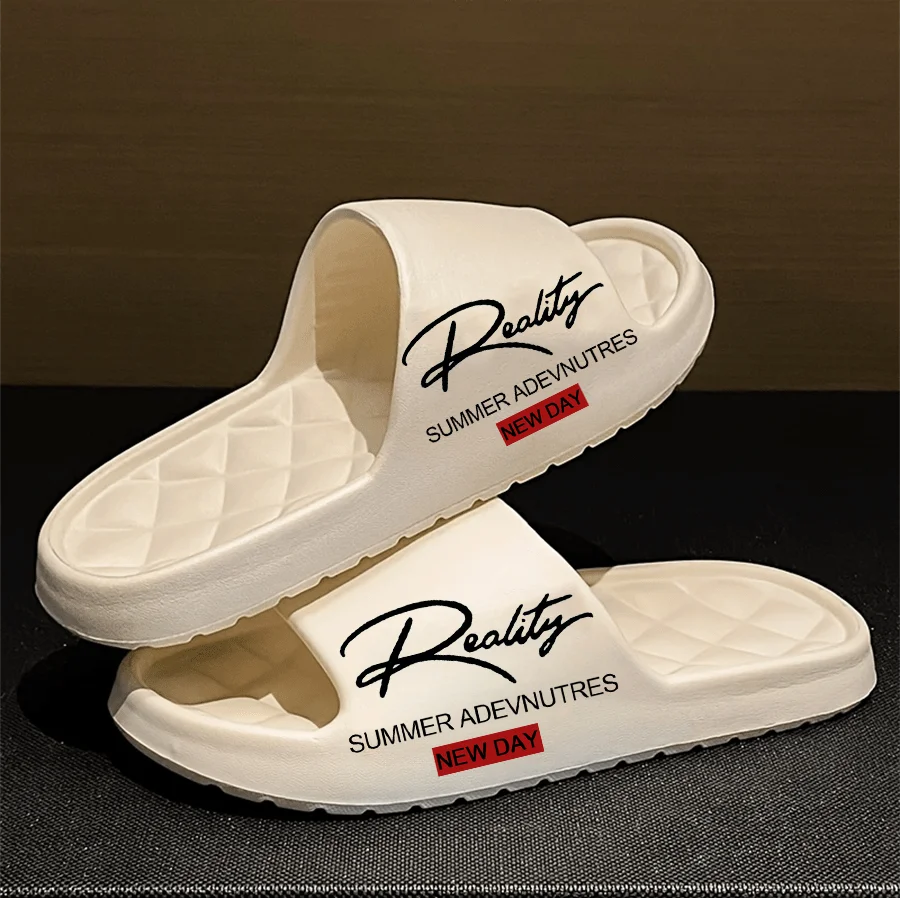 Fashion Cartoon Print Platform Slides Women Men Soft Thick Sole Anti-slip Indoor Outdoor Home Slippers image 4