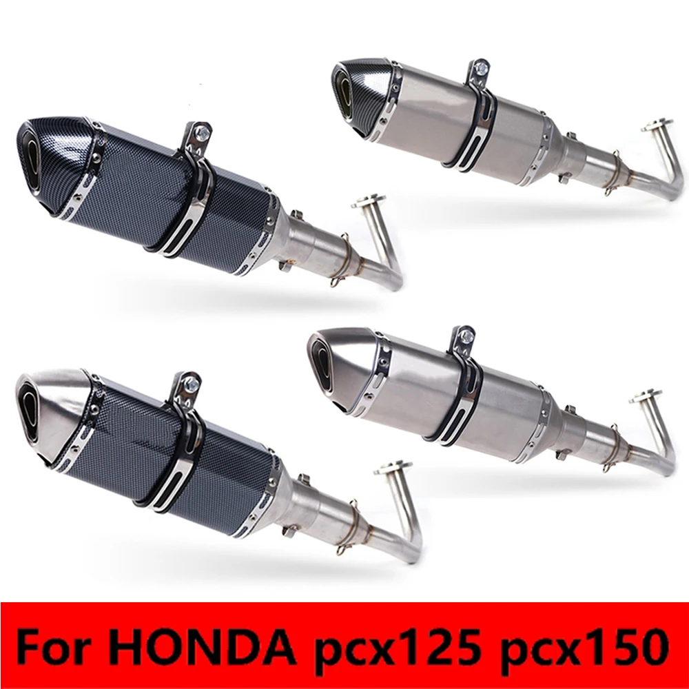 

Full System Motorcycle Escape Exhaust Motorcycle Scooter Exhaust Muffler Middle Pipe For HONDA Pcx125 Pcx150 PCX 125 150