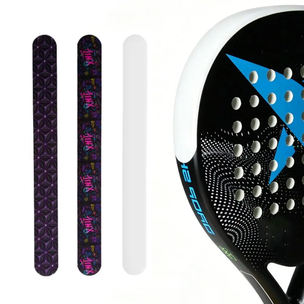 

Shock Absorption Padel Racket Protection Tape Anti-fall Reduce Friction Paddle Head Edge Sticker Scratch-proof High Elasticity
