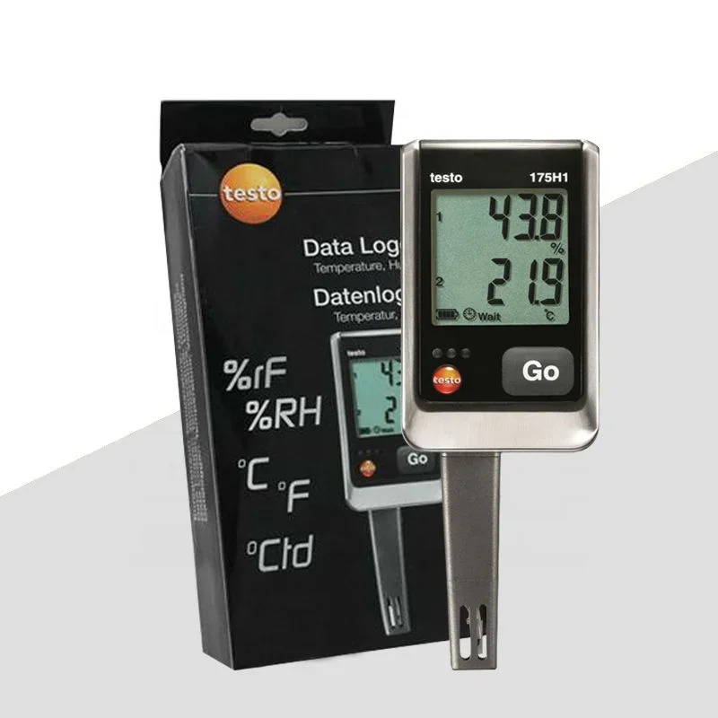 Testo 175 H1 Digital Temperature and Humidity Data Logger Order-Nr. 0572 1754 with Memory of 1,000,000 Measuring Values