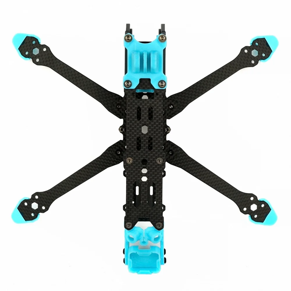 Axisflying MANTA 5 inch Carbon Fiber Squashed X Frame Kits 238mm Wheelbase 5mm Arm Thickness for RC FPV 5inch Freestyle Drone