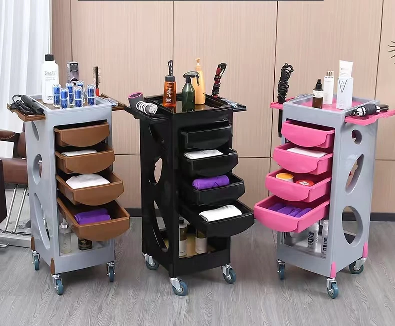 High Quality Designer Professional Hairdressing Trolley Salon Equipment Furniture Premium Barber Cart