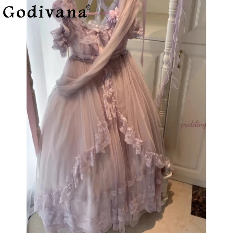 لوليتا فستان الزفاف ثوب مسائي للنساء نمط جديد الكبار حفل فستان الأميرة الإناث الراقية فستان الزواج الحلو