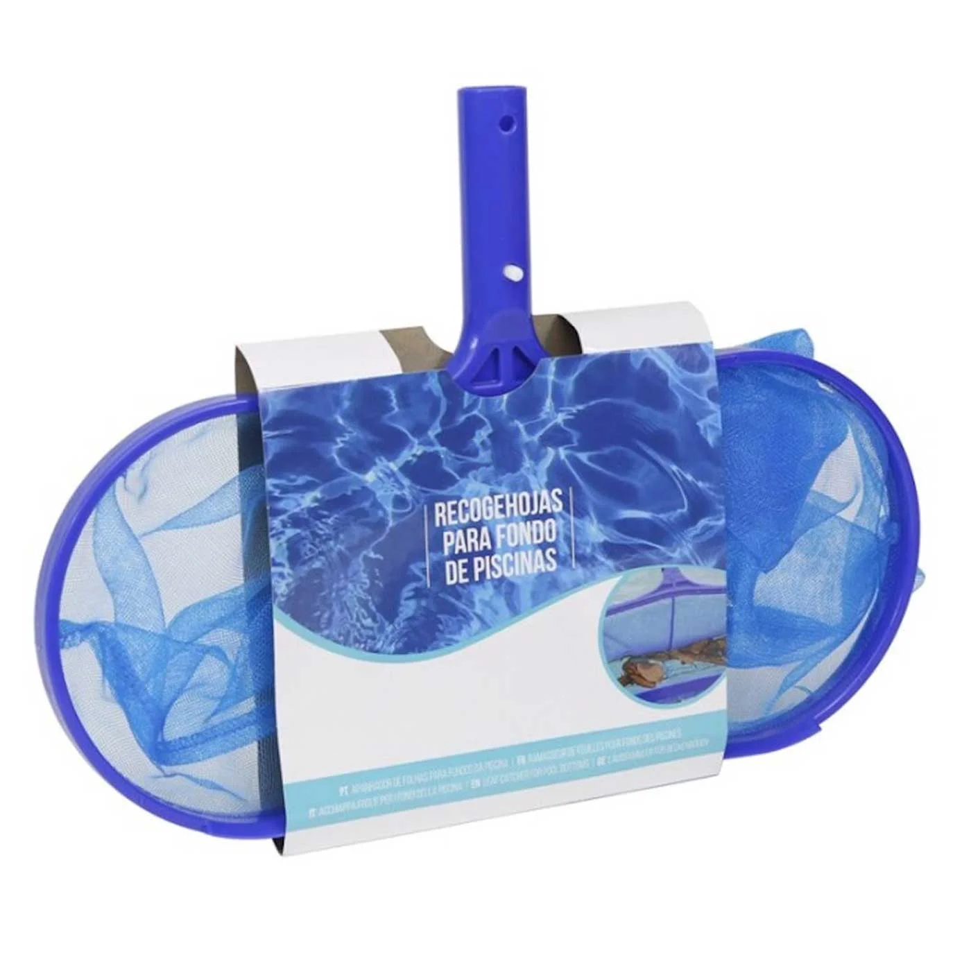 Tradineur-collect sheets with very resistant mesh 17,5x40 cm for the complete cleaning of swimming pools, spas or jacuzzis. Dustpan