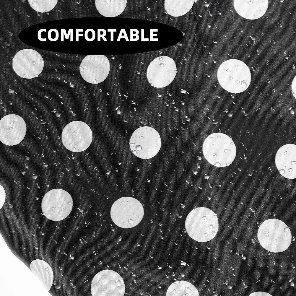 

2pcs Satin Shower Hat Waterproof Bath Cap Reusable Elastic Hair Cover Large Sauna Hat for Women Long Thick Curly Hair Gift