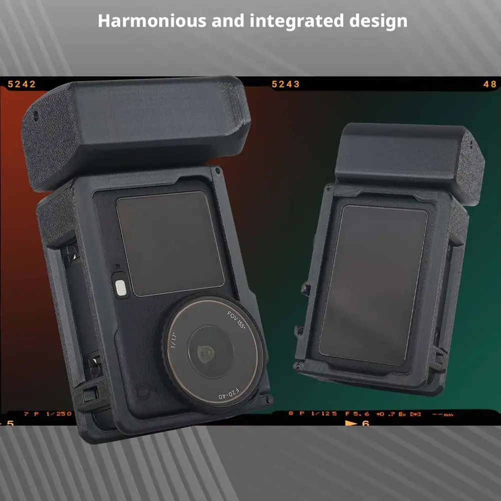 مجموعة تصوير شارع قفص أرنب لـ DJI Osmo Action 6 Vlog قبضة مقبض حامل إطار كاميرا الحركة جبل ملحق #1